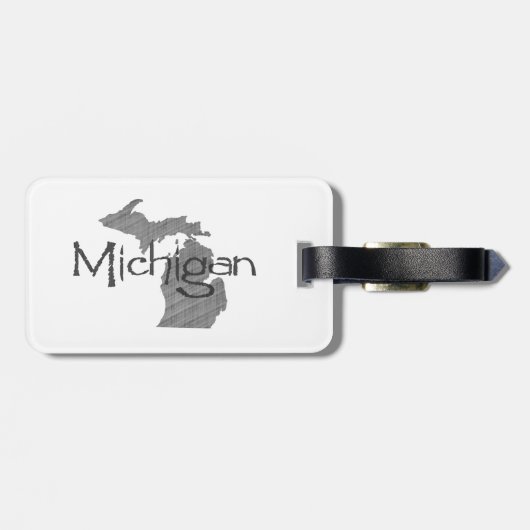 Étiquette À Bagage Le Michigan (Dos horizontal)