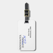 Étiquette À Bagage Le Minnesota est Cool (Devant Vertical)