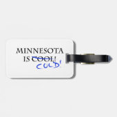 Étiquette À Bagage Le Minnesota est Cool (Dos horizontal)