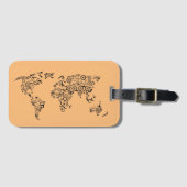 Étiquette À Bagage Le monde du vélo (Devant Horizontal)