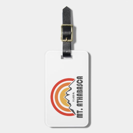 Étiquette À Bagage Le mont Athabasca (Devant Vertical)