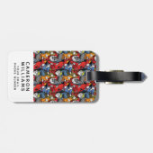 Étiquette À Bagage Le motif | de scooter de chats et de chiens (Dos horizontal)