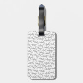 Étiquette À Bagage Le motif du coureur (Dos Vertical)