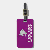 Étiquette À Bagage Le Narwhal désapprobateur (Devant Vertical)