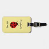 Étiquette À Bagage Le nom fait sur commande de la fille avec la (Devant horizontal)