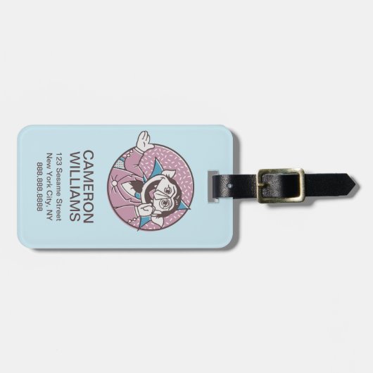 Étiquette À Bagage Le nombre | Vous Pouvez Toujours Compter Sur Moi (Devant horizontal)