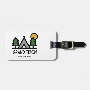 Étiquette À Bagage Le Parc national de Grand Teton