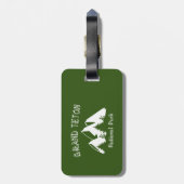 Étiquette À Bagage Le Parc national de Grand Teton (Dos Vertical)
