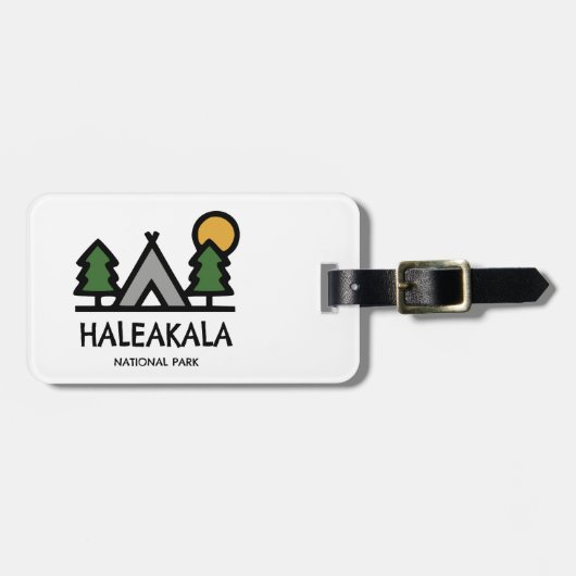Étiquette À Bagage Le Parc national de Haleakala (Devant horizontal)