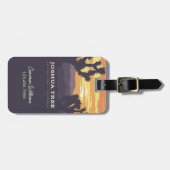 Étiquette À Bagage Le Parc national de Joshua Tree | Californie (Devant horizontal)