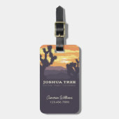Étiquette À Bagage Le Parc national de Joshua Tree | Californie (Devant Vertical)