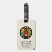 Étiquette À Bagage Le parc national de Redwood (Dos Vertical)