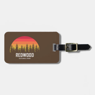 Étiquette À Bagage Le parc national de Redwood