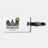 Étiquette À Bagage Le parc national de Redwood (Dos horizontal)