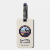 Étiquette À Bagage Le Parc national de Theodore Roosevelt (Dos Vertical)