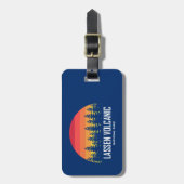 Étiquette À Bagage Le Parc national volcanique de Lassen (Devant Vertical)