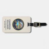 Étiquette À Bagage Le Parc national volcanique de Lassen (Devant horizontal)