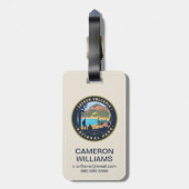 Étiquette À Bagage Le Parc national volcanique de Lassen (Dos Vertical)