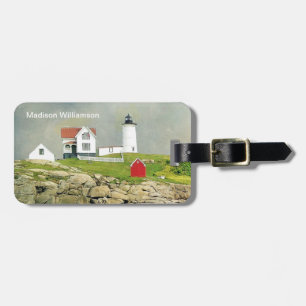 Étiquette À Bagage Le phare de Nubble comme bagage /