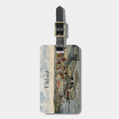 Étiquette À Bagage Le Pittsburgh Point 1931 (Devant Vertical)