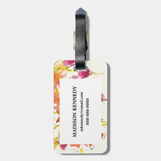 Étiquette À Bagage Le Plum de Patty (Dos Vertical)