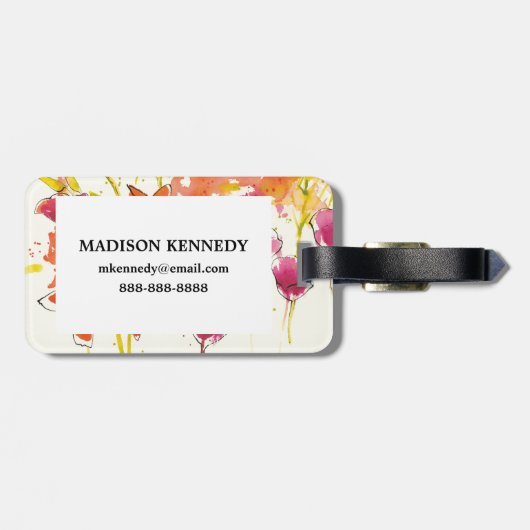 Étiquette À Bagage Le Plum de Patty (Dos horizontal)