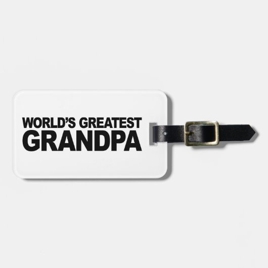 Étiquette À Bagage Le plus grand grand-papa du monde (Devant horizontal)