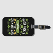 Étiquette À Bagage Le Plus Probable À Démarrer Le St patrick Shenanig (Devant Horizontal)