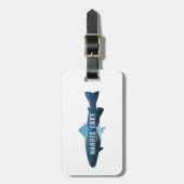 Étiquette À Bagage Le poisson du lac Harris en Caroline du Nord (Devant Vertical)