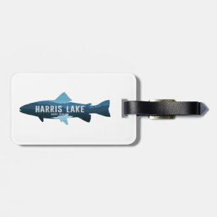 Étiquette À Bagage Le poisson du lac Harris en Caroline du Nord