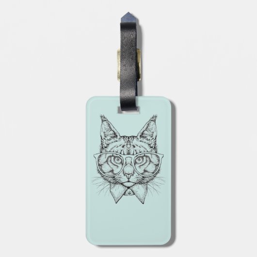 Étiquette À Bagage Le portrait | de ragondin du Maine ajoutent votre (Dos Vertical)