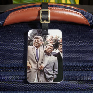 Étiquette À Bagage Le président américain John Kennedy & Robert & Ted