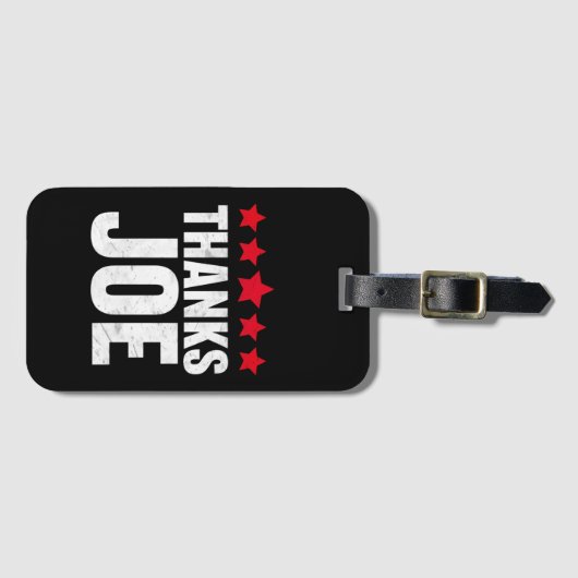 Étiquette À Bagage Le président Merci Merci Joe Biden remercie Joe (Devant Horizontal)