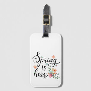 Étiquette À Bagage le printemps est là