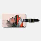 Étiquette À Bagage Le profil de la femme (Devant horizontal)