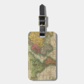 Étiquette À Bagage Le proj. de Mercator du monde (Devant Vertical)