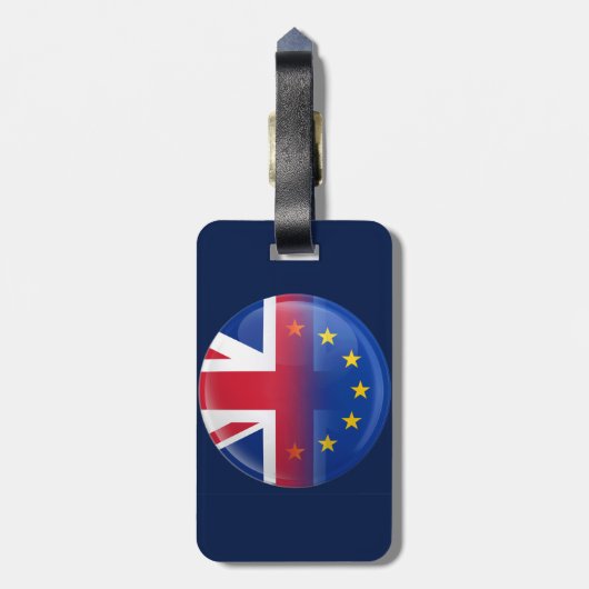 Étiquette À Bagage LE R-U - Référendum 2016 d'adhésion à l'UE (Dos Vertical)