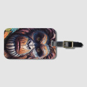 Étiquette À Bagage Le regard du grand pied d'un primate (Devant Horizontal)