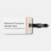 Étiquette À Bagage Le rêve italien - Le Lotus Blanc (Dos horizontal)