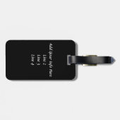 Étiquette À Bagage Le roi Charles Spaniel Charles de Noir et de Tan C (Dos horizontal)