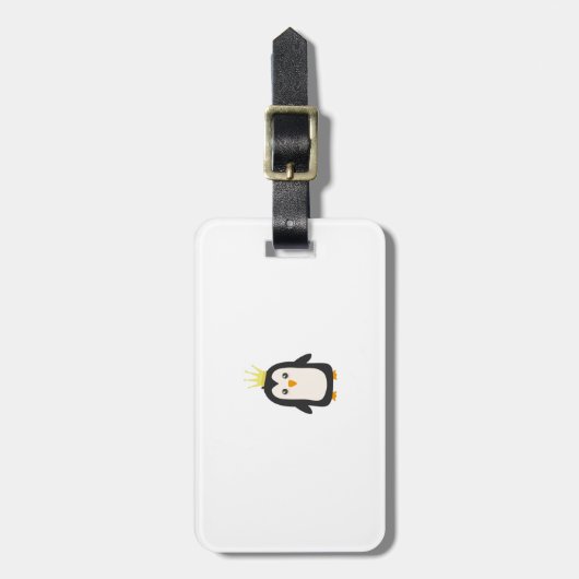 Étiquette À Bagage Le Roi pingouin (Devant Vertical)