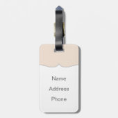 Étiquette À Bagage Le rose d'or (Dos Vertical)