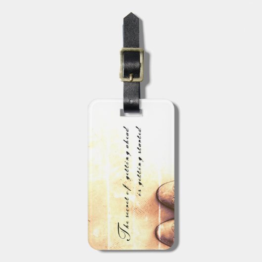 Étiquette À Bagage Le secret du progrès (Devant Vertical)