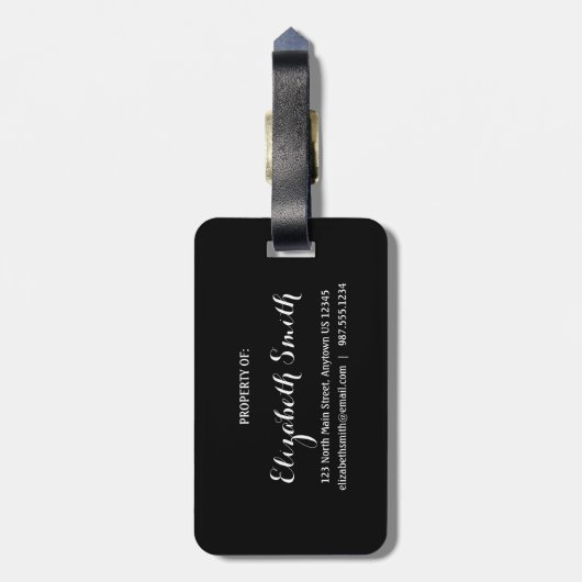 Étiquette À Bagage Le Seigneur est mon Rocher - Ps 18:2 (Dos Vertical)