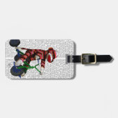 Étiquette À Bagage Le singe de queue sur le vélo (Devant horizontal)