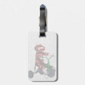 Étiquette À Bagage Le singe de queue sur le vélo (Dos Vertical)