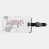 Étiquette À Bagage Le singe de queue sur le vélo (Dos horizontal)