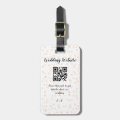 Étiquette À Bagage Le site web mariage scanner code QR pour les détai (Devant Vertical)