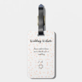 Étiquette À Bagage Le site web mariage scanner code QR pour les détai (Dos Vertical)