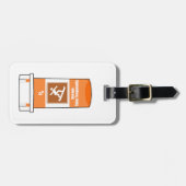 Étiquette À Bagage Le snowboard est ma drogue (Devant horizontal)